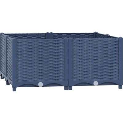 vidaXL Hochbeet 80x80x38 cm Polypropylen - Gartentyp vidaXL Hochbeet 80x80x38 cm Polypropylen - Gartentyp