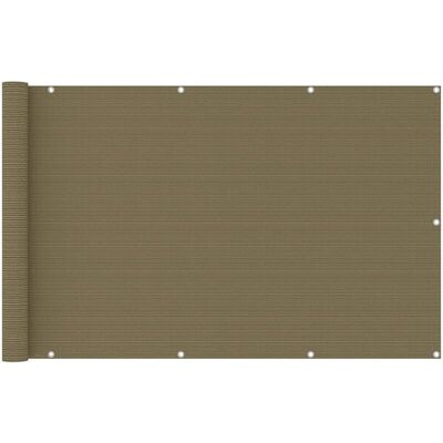 VidaXL - Balkonsichtschutz Taupe 120x400 cm - HDPE VidaXL - Balkonsichtschutz Taupe 120x400 cm - HDPE