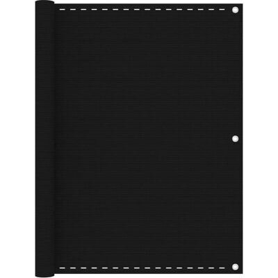 vidaXL Balkon Sichtschutz Schwarz 120x400 cm HDPE - Balkon Sichtschutz vidaXL Balkon Sichtschutz Schwarz 120x400 cm HDPE - Balkon Sichtschutz
