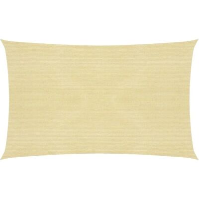 vidaXL Zonnescherm Zeil Beige 2,5x5 m HDPE Patio Zonwering Tarp Schaduwdoek vidaXL Zonnescherm Zeil Beige 2,5x5 m HDPE Patio Zonwering Tarp Schaduwdoek