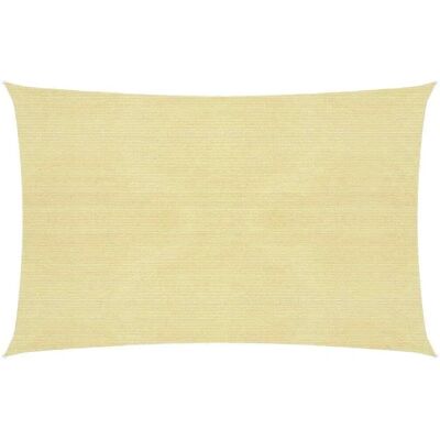vidaXL Sonnensegel 3x4.5 m Beige UV Schutz Langlebig HDPE Gartenmarkise vidaXL Sonnensegel 3x4.5 m Beige UV Schutz Langlebig HDPE Gartenmarkise