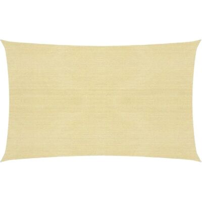 vidaXL Toldo de sombra 160 g/m² Bege 3x6 m HDPE - Shade Sail vidaXL Toldo de sombra 160 g/m² Bege 3x6 m HDPE - Shade Sail