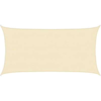 vidaXL Guarda-sol 160 g/m² Creme 4x7 m HDPE Jardim Pérgola vidaXL Guarda-sol 160 g/m² Creme 4x7 m HDPE Jardim Pérgola