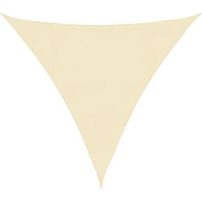 vidaXL Sunshade Sail 160 g/m² Cream HDPE Outdoor Canopy Garden Patio Awning vidaXL Sunshade Sail 160 g/m² Cream HDPE Outdoor Canopy Garden Patio Awning