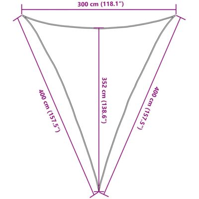 vidaXL Sonnensegel - 3x4x4 m - Taupe - UV Schutz - Sonnensegel vidaXL Sonnensegel - 3x4x4 m - Taupe - UV Schutz - Sonnensegel