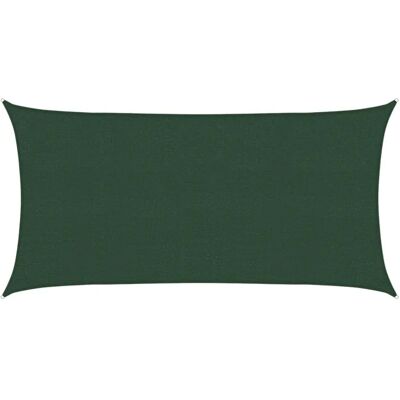 vidaXL Voile d'ombrage 160 G/M² 2x3,5 m Vert foncé - Protection solaire - Publicité vidaXL Voile d'ombrage 160 G/M² 2x3,5 m Vert foncé - Protection solaire - Publicité