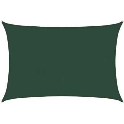 vidaXL Dark Green 160 g/m² Sunshade Sail 5x7m HDPE - Sunshade Sail vidaXL Dark Green 160 g/m² Sunshade Sail 5x7m HDPE - Sunshade Sail