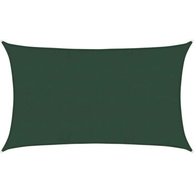 vidaXL Tente-voile 5x8m Vert Foncé HDPE - Voile d'ombrage, Auvent, Balcon vidaXL Tente-voile 5x8m Vert Foncé HDPE - Voile d'ombrage, Auvent, Balcon