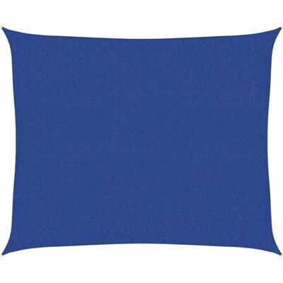 vidaXL Sunshade Sail 160 g/m² Blue 2.5x3 m HDPE Outdoor Patio Sunscreen Canopy vidaXL Sunshade Sail 160 g/m² Blue 2.5x3 m HDPE Outdoor Patio Sunscreen Canopy