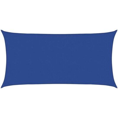 vidaXL Sonnensegel 2,5x5 m Blau UV-beständig HDPE vidaXL Sonnensegel 2,5x5 m Blau UV-beständig HDPE