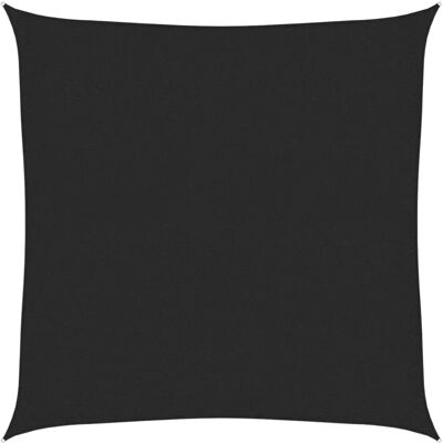 vidaXL Schaduwzeil 2,5x2,5 m Zwart HDPE - Schaduwdoek vidaXL Schaduwzeil 2,5x2,5 m Zwart HDPE - Schaduwdoek
