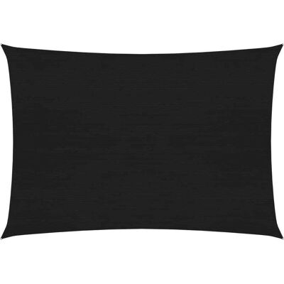 vidaXL Zonnescherm Zeil 160 g/m² Zwart 2,5x3,5 m HDPE Tuinschaduwdoek vidaXL Zonnescherm Zeil 160 g/m² Zwart 2,5x3,5 m HDPE Tuinschaduwdoek