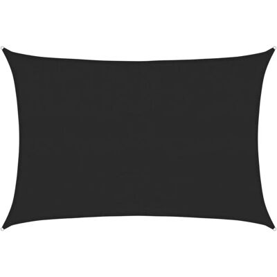 vidaXL Sonnensegel 160 g/m² Schwarz 3,5x4,5 m HDPE Outdoor Sonnenschutz - Sonnensegel vidaXL Sonnensegel 160 g/m² Schwarz 3,5x4,5 m HDPE Outdoor Sonnenschutz - Sonnensegel
