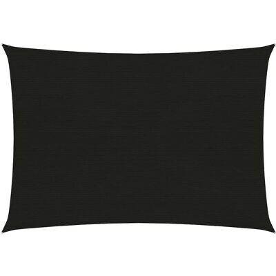 vidaXL Toldo de sol 3,5x5 m Preto Proteção UV HDPE vidaXL Toldo de sol 3,5x5 m Preto Proteção UV HDPE