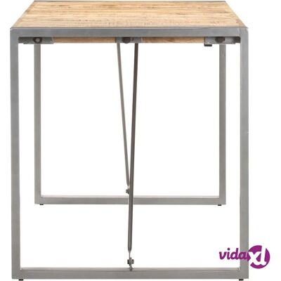 vidaXL Esstisch - 140x70x75 cm - Massives Mangoholz - Industrieller Stil vidaXL Esstisch - 140x70x75 cm - Massives Mangoholz - Industrieller Stil