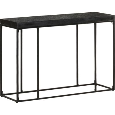 vidaXL Konsolipöytä musta 110x35x76 cm massiivista akacia- ja mangohartsaa - Konsolipöytä vidaXL Konsolipöytä musta 110x35x76 cm massiivista akacia- ja mangohartsaa - Konsolipöytä