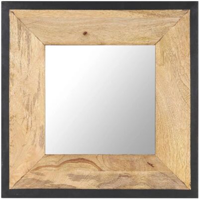 vidaXL Spiegel aus massivem Mango-Holz 50x50 cm Wanddekoration vidaXL Spiegel aus massivem Mango-Holz 50x50 cm Wanddekoration