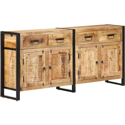 vidaXL 172x35x80 cm Bois de manguier - Credenza - Publicité vidaXL 172x35x80 cm Bois de manguier - Credenza - Publicité