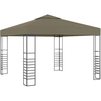 vidaXL Gartenzelt Taupe - 3x3m Pavillon Schutz Zelt vidaXL Gartenzelt Taupe - 3x3m Pavillon Schutz Zelt