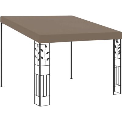 Gazebo mural vidaXL 3x3x2,5 m Taupe - Abri de jardin - Publicité Gazebo mural vidaXL 3x3x2,5 m Taupe - Abri de jardin - Publicité