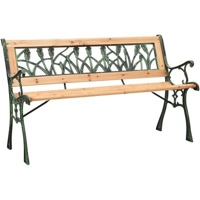 vidaXL Gartentisch 122 cm Gusseisen und Fichtenholz - Gartentisch vidaXL Gartentisch 122 cm Gusseisen und Fichtenholz - Gartentisch