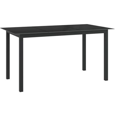 vidaXL Stół ogrodowy 150x90x74cm aluminium/szkło - 312201 vidaXL Stół ogrodowy 150x90x74cm aluminium/szkło - 312201