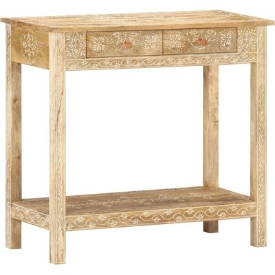 vidaXL Mangoholz Konsole - Massiv Mango Holz - 80x35x74 cm - Braun - Konsole vidaXL Mangoholz Konsole - Massiv Mango Holz - 80x35x74 cm - Braun - Konsole