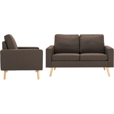 VidaXL 3056616 Sofa Braun - Sofagruppe VidaXL 3056616 Sofa Braun - Sofagruppe