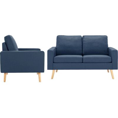 vidaXL 889824 Sofaset - Blau vidaXL 889824 Sofaset - Blau