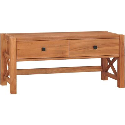 Mueble de TV de Teca Reciclada vidaXL 100x40x45 cm - Estilo Rústico Mueble de TV de Teca Reciclada vidaXL 100x40x45 cm - Estilo Rústico