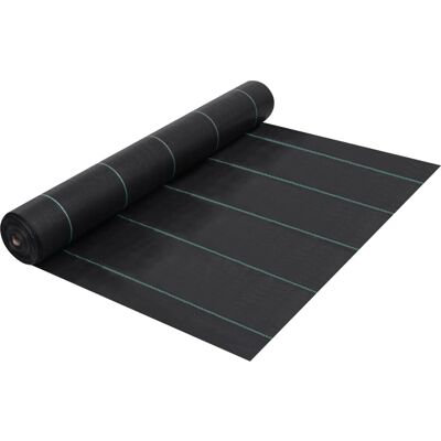 vidaXL Modell - Schwarze Unkraut- und Wurzelschutzmatte - Bodenbedeckung vidaXL Modell - Schwarze Unkraut- und Wurzelschutzmatte - Bodenbedeckung