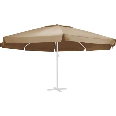 vidaXL Ersatzstoff für Gartenschirm Taupe 600 cm vidaXL Ersatzstoff für Gartenschirm Taupe 600 cm