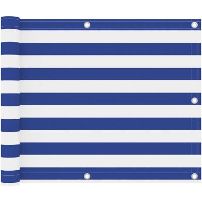 vidaXL Parvekeen suojaava näytönsuoja valkoinen ja sininen - 75x600 cm Oxford kangas vidaXL Parvekeen suojaava näytönsuoja valkoinen ja sininen - 75x600 cm Oxford kangas