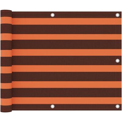 vidaXL Balkon Sichtschutz Orange Braun 75x500 cm Oxford Stoff vidaXL Balkon Sichtschutz Orange Braun 75x500 cm Oxford Stoff