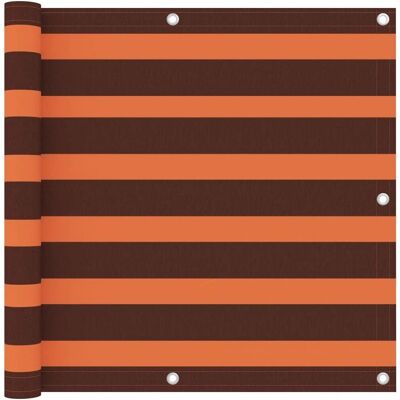vidaXL Balkon Sichtschutz Orange Braun 90x300cm Oxford Stoff Wasserdicht - Balkon Sichtschutz vidaXL Balkon Sichtschutz Orange Braun 90x300cm Oxford Stoff Wasserdicht - Balkon Sichtschutz