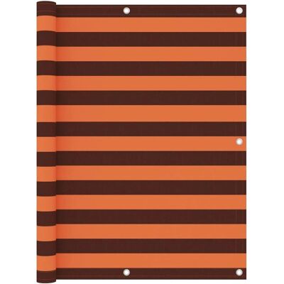 vidaXL Balkon Sichtschutz Orange und Braun 120x500 cm Oxford Stoff - Balkon Sichtschutz vidaXL Balkon Sichtschutz Orange und Braun 120x500 cm Oxford Stoff - Balkon Sichtschutz