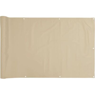 vidaXL Balcony Privacy Screen Beige 120x300 cm Oxford Fabric - Privacy Screen vidaXL Balcony Privacy Screen Beige 120x300 cm Oxford Fabric - Privacy Screen