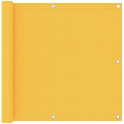 vidaXL Balcony Screen Yellow 90x300 cm Oxford Fabric Outdoor Privacy Fence vidaXL Balcony Screen Yellow 90x300 cm Oxford Fabric Outdoor Privacy Fence