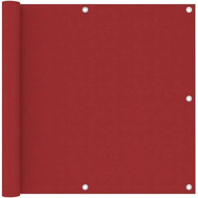 Écran de confidentialité pour balcon rouge 90x300 cm Tissu Oxford - Écran de confidentialité pour balcon - Publicité Écran de confidentialité pour balcon rouge 90x300 cm Tissu Oxford - Écran de confidentialité pour balcon - Publicité