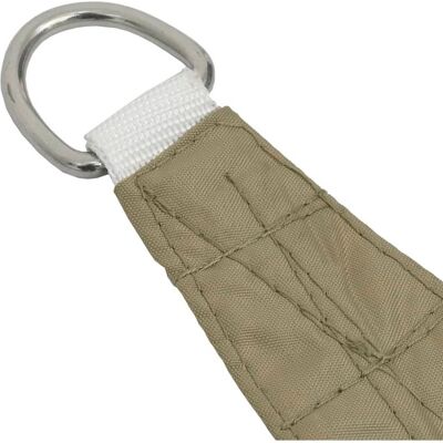 vidaXL Guarda-sol de vela triangular em tecido Oxford 4x5x6.4 m Bege - Guarda-sol de vela vidaXL Guarda-sol de vela triangular em tecido Oxford 4x5x6.4 m Bege - Guarda-sol de vela