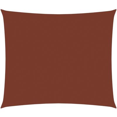 vidaXL Rechteckiger Canvas-Sonnenschutz 3,5x5m Terrakotta - Terrassenbeschattung vidaXL Rechteckiger Canvas-Sonnenschutz 3,5x5m Terrakotta - Terrassenbeschattung