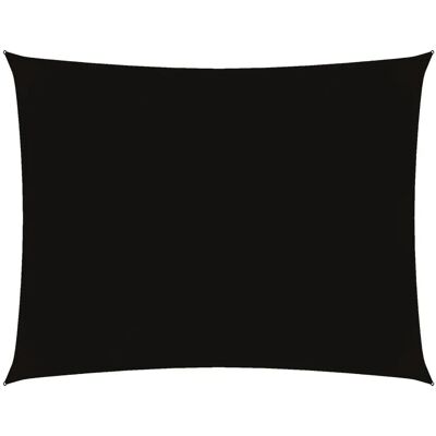 vidaXL Zonnedoek Oxford Stof Rechthoekig 4x5 m Zwart - Zonnescherm voor patio vidaXL Zonnedoek Oxford Stof Rechthoekig 4x5 m Zwart - Zonnescherm voor patio