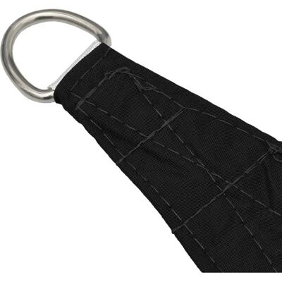 vidaXL Toldo de sombra triangular preto 5x7x7 m vidaXL Toldo de sombra triangular preto 5x7x7 m