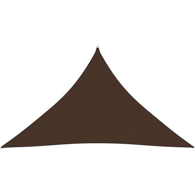vidaXL Sonnen-Segel Dreieckig 3,5x3,5x4,9 m Braun - Sonnensegel vidaXL Sonnen-Segel Dreieckig 3,5x3,5x4,9 m Braun - Sonnensegel