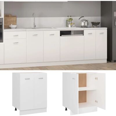 Armoire de Cuisine Blanche vidaXL - Rangement Durable - Publicité Armoire de Cuisine Blanche vidaXL - Rangement Durable - Publicité