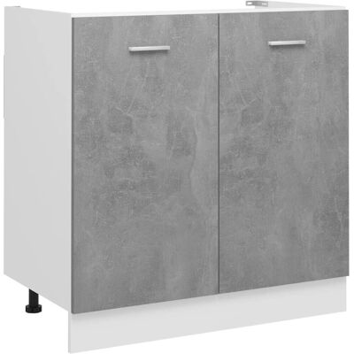 Armoire de cuisine vidaXL - Gris - Bois stratifié durable - Publicité Armoire de cuisine vidaXL - Gris - Bois stratifié durable - Publicité