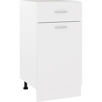 vidaXL Witte Keukenkast met Planken - Keukenopslag vidaXL Witte Keukenkast met Planken - Keukenopslag