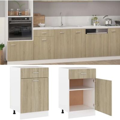 vidaXL Armoire de Cuisine Chêne Sonoma - Organisateur de Rangement - Type de Cuisine - Publicité vidaXL Armoire de Cuisine Chêne Sonoma - Organisateur de Rangement - Type de Cuisine - Publicité