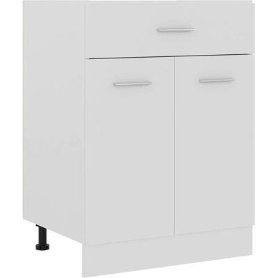 vidaXL Witte keukenkast - Opbergrek - Keukenkast vidaXL Witte keukenkast - Opbergrek - Keukenkast