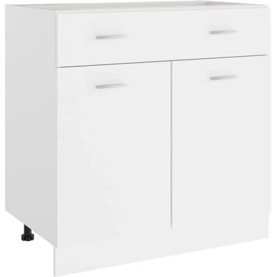 vidaXL Weiße Küchenschrank 80x46x81,5 cm - Küchenregal vidaXL Weiße Küchenschrank 80x46x81,5 cm - Küchenregal